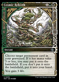 Cosmic Rebirth - Foil - Showcase
