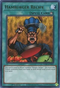 Hamburger Recipe - WISU-EN042 - Rare - 1st Edition