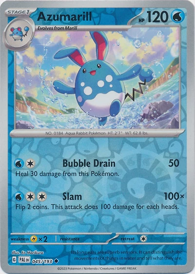 Azumarill - 045/193 - Uncommon - Reverse Holo