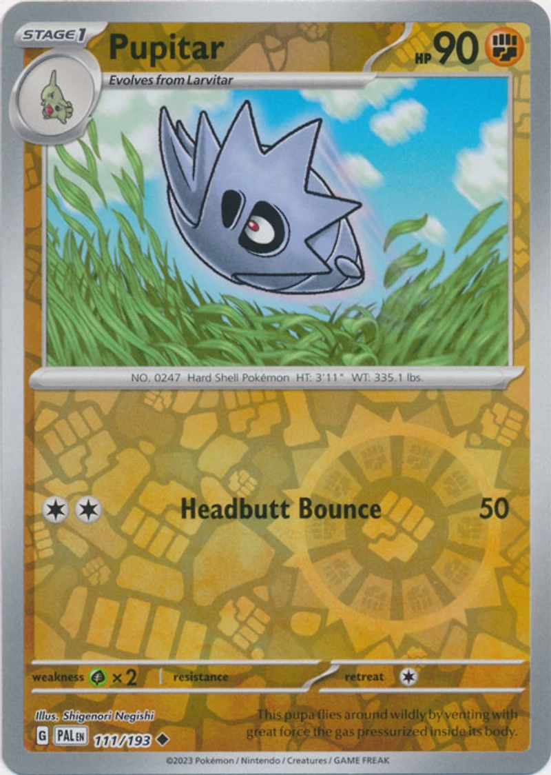Pupitar - 111/193 - Uncommon - Reverse Holo
