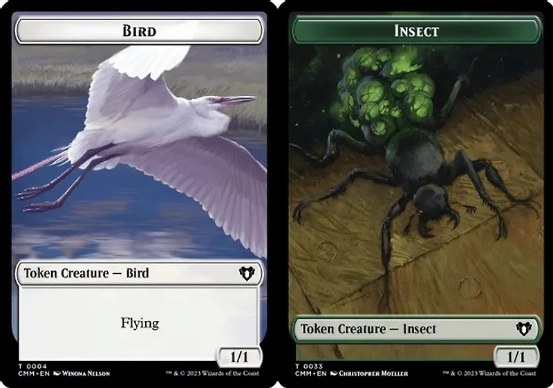 Bird (0004) // Insect (0033) Double-Sided Token