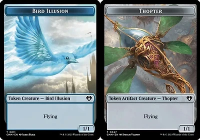 Bird Illusion (0011) // Thopter (0047) Double-Sided Token