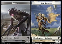 Eldrazi (0001) // Kor Soldier (0008) Double-Sided Token