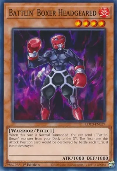 Battlin' Boxer Headgeared - LD10-EN039 - Common - 1st Edition