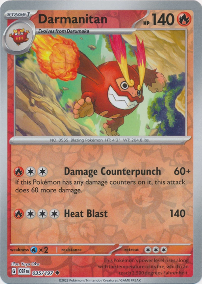 Darmanitan - 035/197 Uncommon Reverse Holo