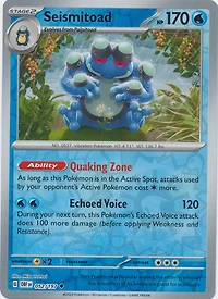 Seismitoad - 052/197 - Uncommon - Reverse Holo
