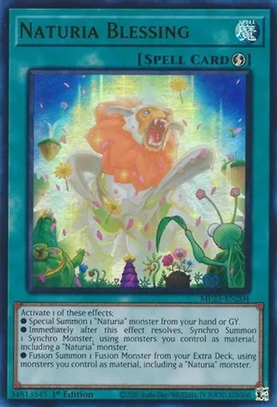 Naturia Blessing - MP23-EN204 - Ultra Rare - 1st Edition