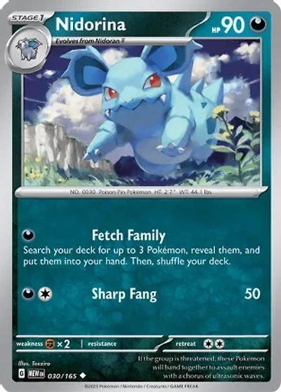 Nidorina - 030/165 - Uncommon