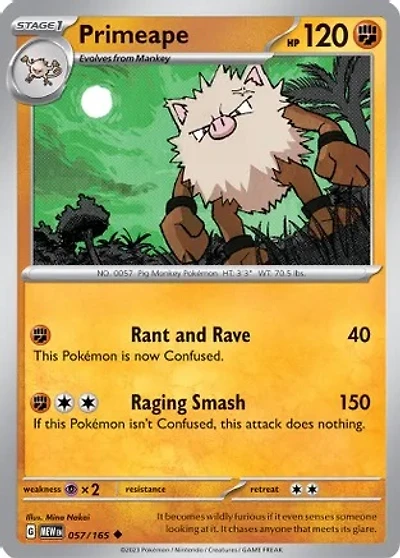 Primeape - 057/165 - Uncommon