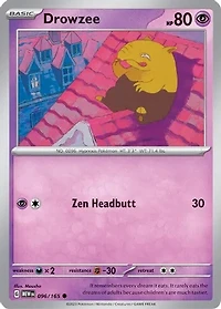 Drowzee - 096/165 - Common - Reverse Holo