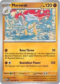 Marowak - 105/165 - Holo Rare