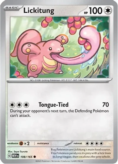 Lickitung - 108/165 - Common