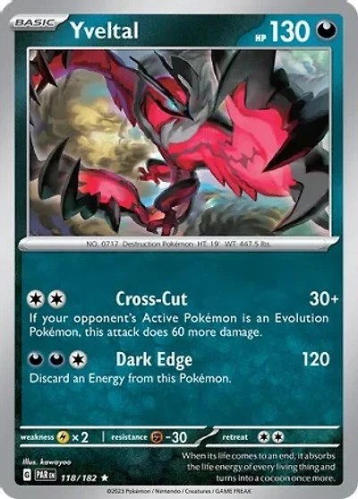 Yveltal - 118/182 - Holo Rare