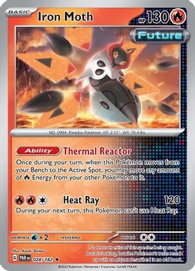 Iron Moth - 028/182 - Rare - Reverse Holo