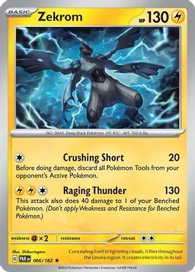 Zekrom - 066/182 - Rare - Reverse Holo