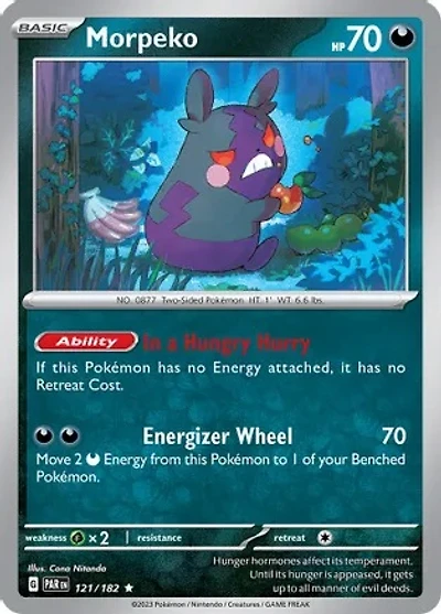 Morpeko - 121/182 - Rare - Reverse Holo
