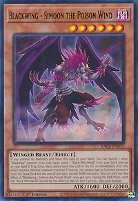 Blackwing - Simoon the Poison Wind - RA01-EN012 - Ultra Rare - 1st Edition