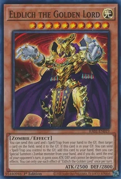 Eldlich the Golden Lord - RA01-EN019 - Super Rare - 1st Edition