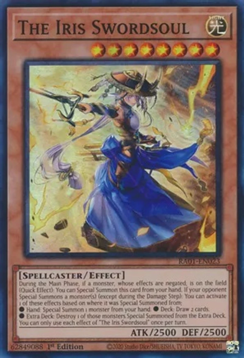 The Iris Swordsoul - RA01-EN023 - Ultra Rare - 1st Edition