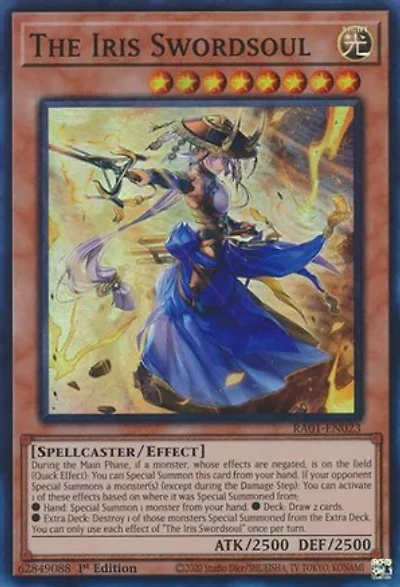 The Iris Swordsoul - RA01-EN023 - Ultra Rare - 1st Edition