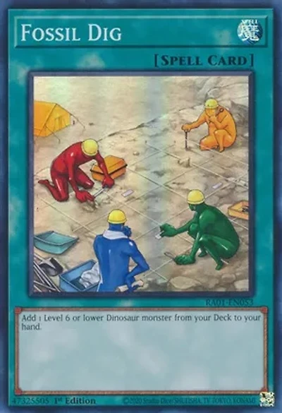 Fossil Dig - RA01-EN053 - Super Rare - 1st Edition