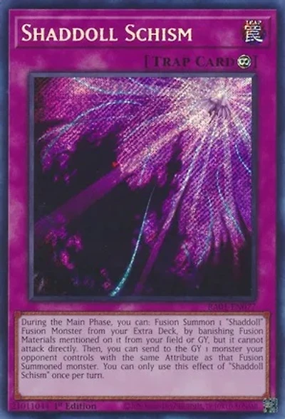 Shaddoll Schism - RA01-EN077 - Secret Rare - 1st Edition