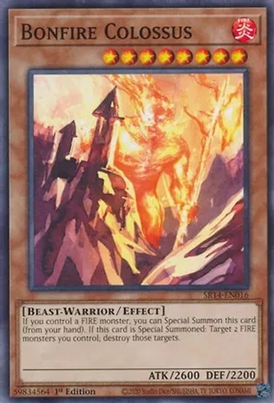 Bonfire Colossus - SR14-EN016 - Common - 1st Edition