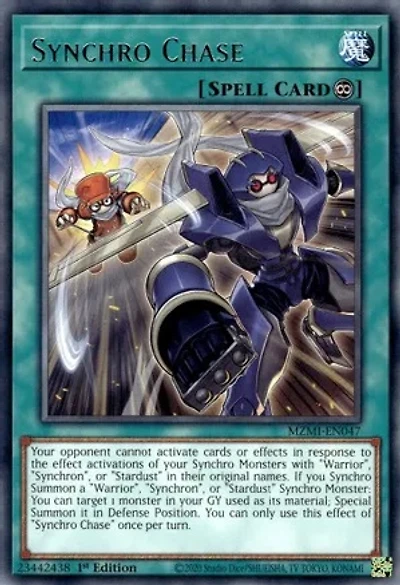 Synchro Chase - MZMI-EN047 - Rare - 1st Edition