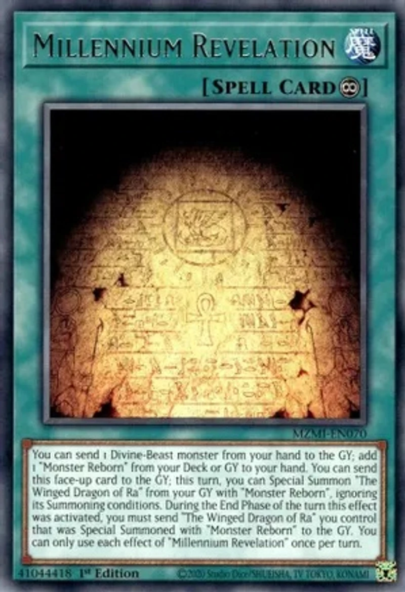Millennium Revelation - MZMI-EN070 - Rare - 1st Edition