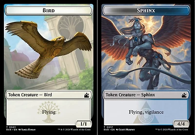 Bird (0001) // Sphinx (0017) Double-Sided Token - Foil