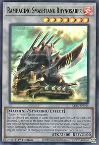 Rampaging Smashtank Rhynosaber - STAS-EN043 - Ultra Rare - 1st Edition