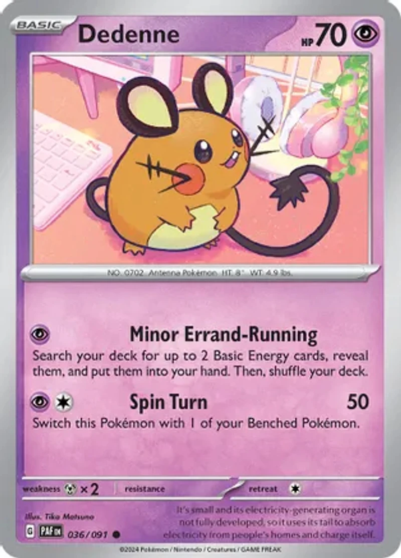 Dedenne - 036/091 - Common - Reverse Holo