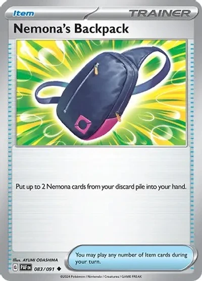 Nemona's Backpack - 083/091 - Common - Reverse Holo