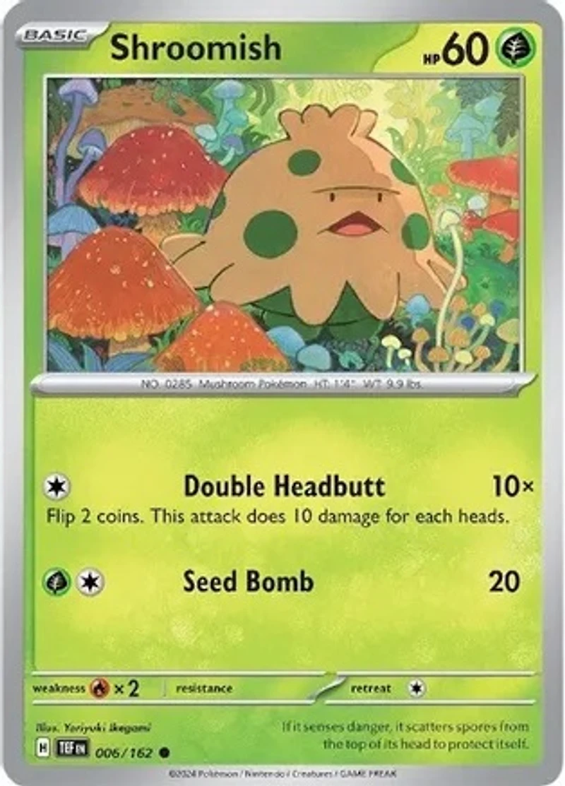 Shroomish - 006/162 - Common - Reverse Holo