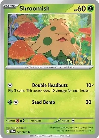Shroomish - 006/162 - Common - Reverse Holo