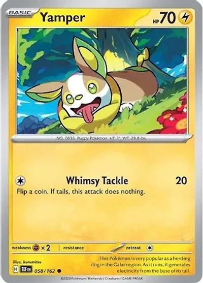 Yamper - 058/162 - Common - Reverse Holo