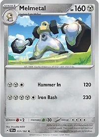 Melmetal - 117/162 - Rare - Reverse Holo