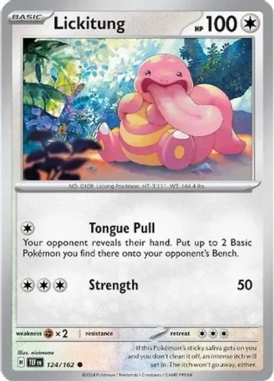 Lickitung - 124/162 - Common - Reverse Holo