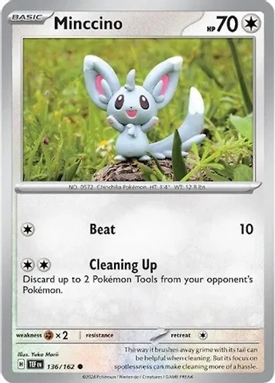 Minccino - 136/162 - Common - Reverse Holo