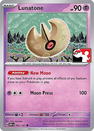 Lunatone - 092/197 - Uncommon