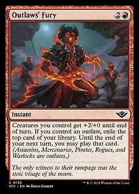 Outlaws' Fury - Foil
