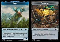 Beau (0006) // Treasure (0018) Double-Sided Token - Foil