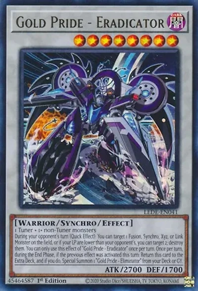 Gold Pride - Eradicator - LEDE-EN041 - Ultra Rare - 1st Edition