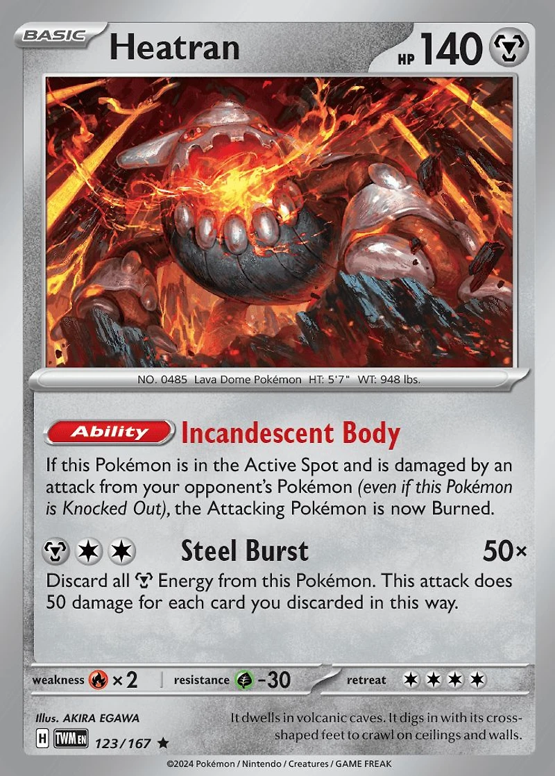 Heatran - 123/167 - Holo Rare