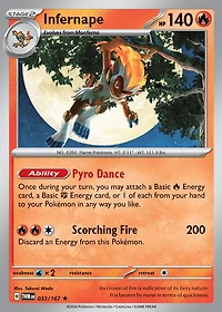 Infernape - 033/167 - Holo Rare