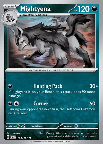 Mightyena - 114/167 - Uncommon - Reverse Holo
