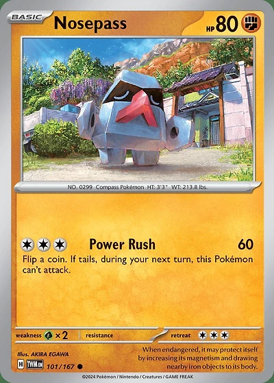 Nosepass - 101/167 - Common - Reverse Holo