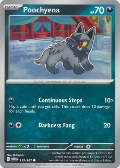 Poochyena - 113/167 - Common - Reverse Holo