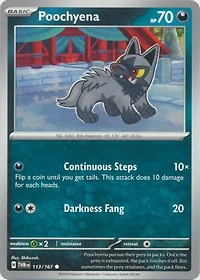 Poochyena - 113/167 - Common - Reverse Holo