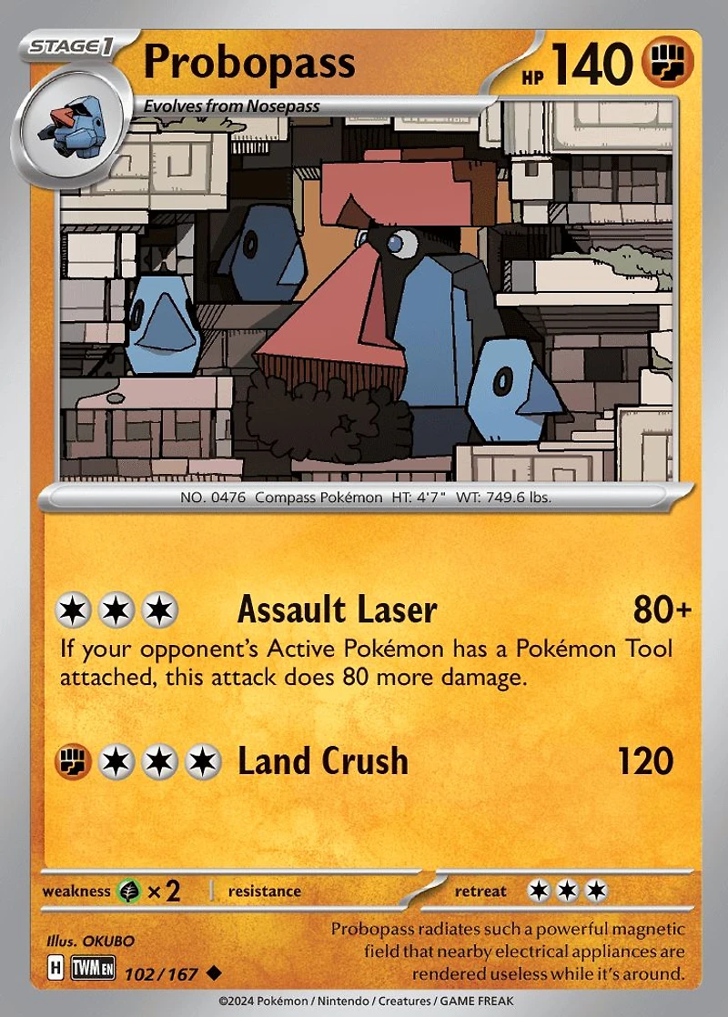 Probopass - 102/167 - Uncommon - Reverse Holo